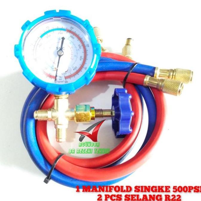 Bestone- Manifold single high 500psi /alat pengisian freon AC