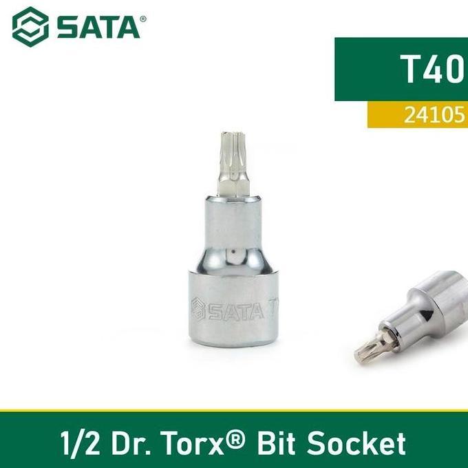 Grosir Bit Sok Bintang 24105 - 1/2 Dr. Bit Torx T40 Socket 50Mm Sata