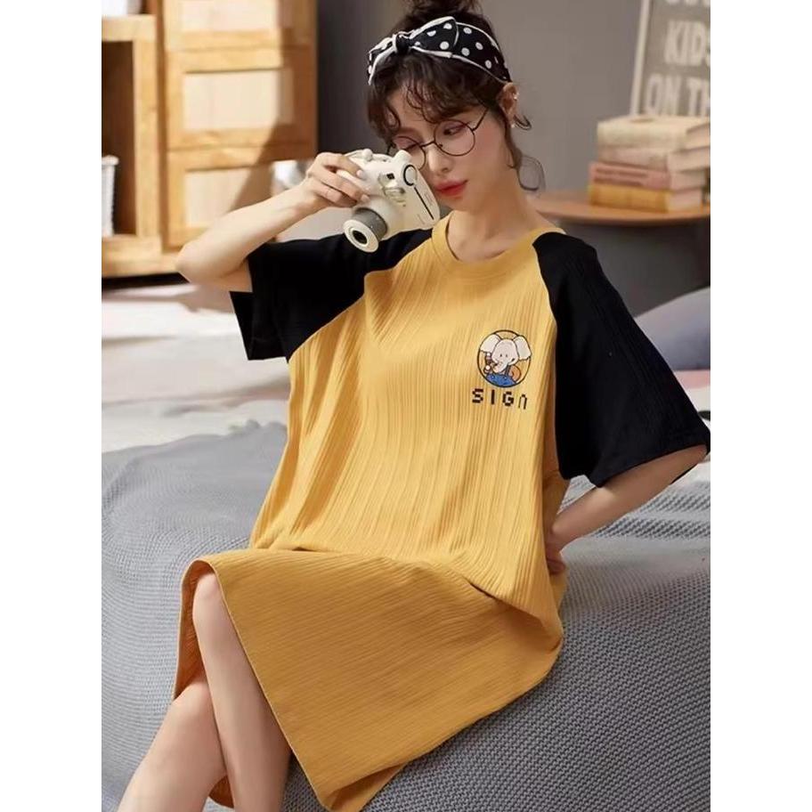 FS-Daster Kerah Babydoll wanita/Daster kekinian/Daster wanita import/Daster wanita kekinian/Daster t