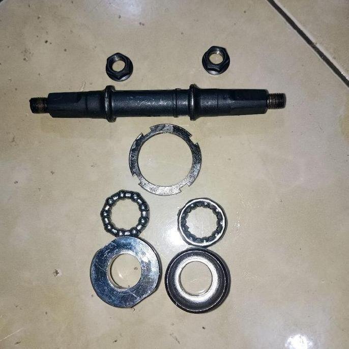 komgir tengah satu set as tengah+komgir sepeda mtb,mini,bmx outdoor
