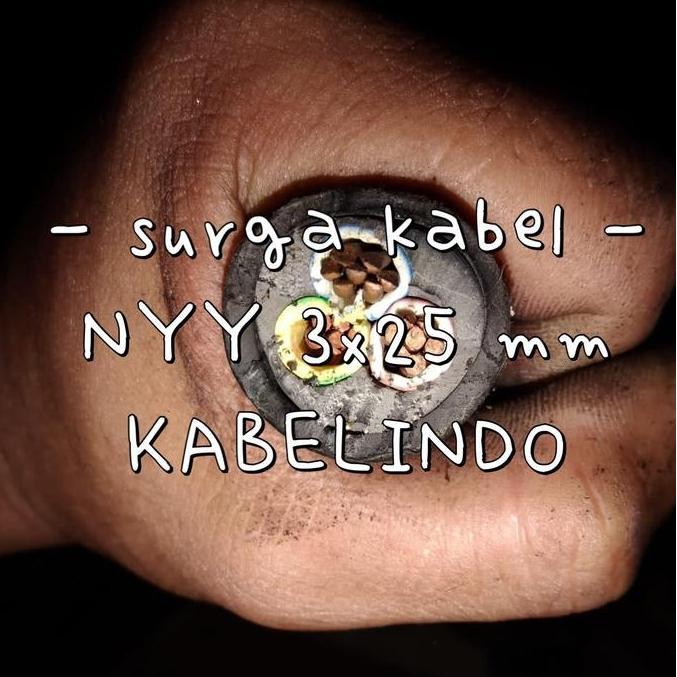 Promo NYY 3x25 mm KABELINDO / NYY 3 x 25 mm LINDO / KABEL TUFUR 3 x 25 mm LD Diskon