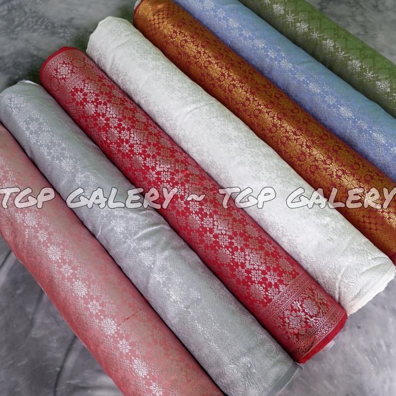 Promo Bahan Songket / Bahan Songket Meteran / Bahan Tenun Songket Palembang / Songket Mesin / Sami S