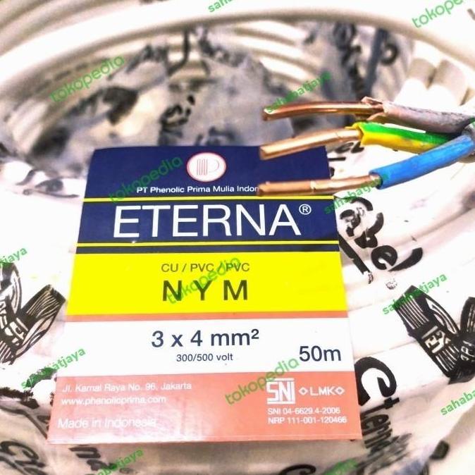 Promo kabel eterna nym 3x4mm / eterna 3x4 Diskon