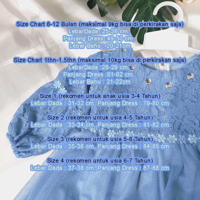 Colkid- Baju Denim Anak Perempuan 3 4 Tahun Model 2025 Baju Muslim Bayi Perempuan 6 12 Bulan Warna B