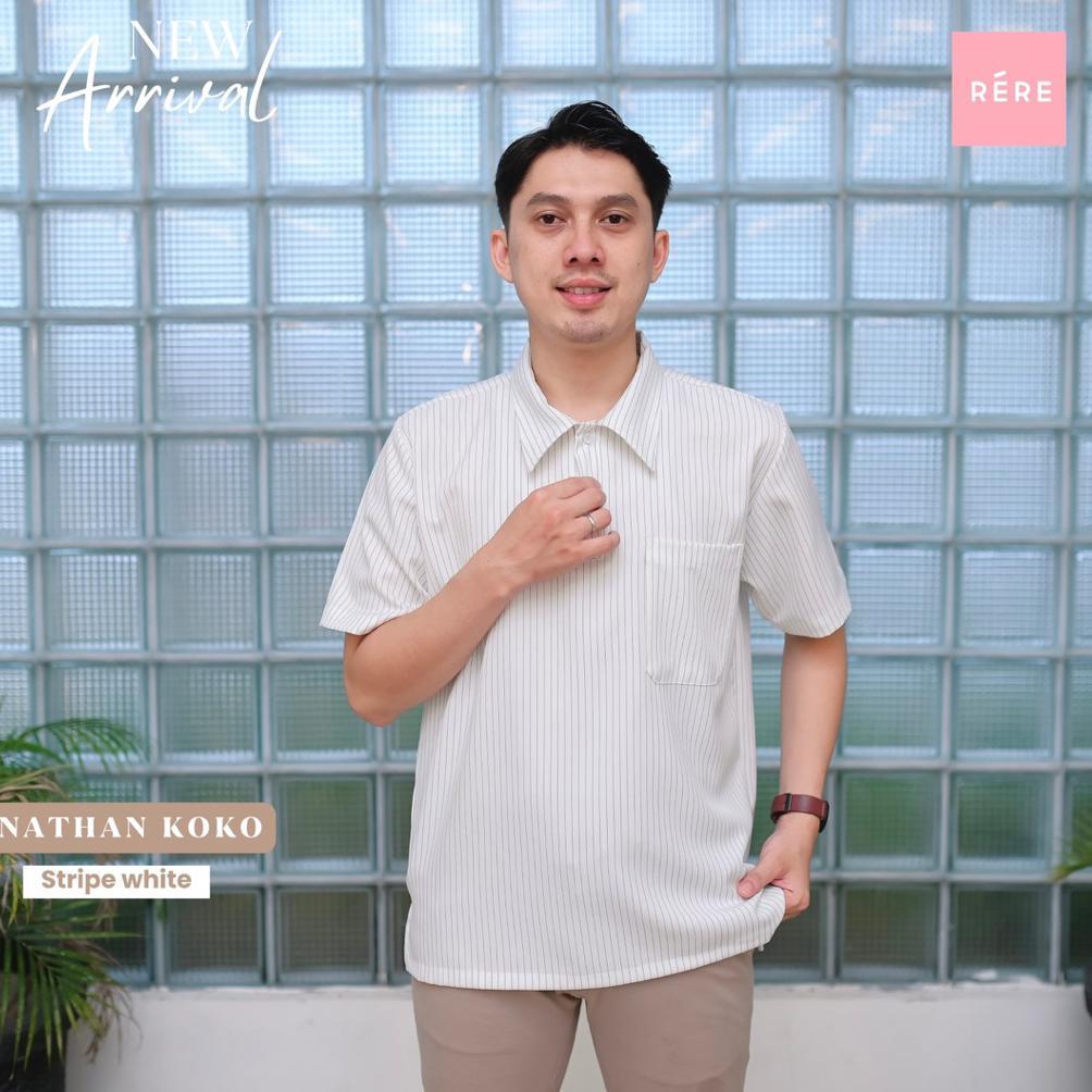 BELI Rereyshop Natan Koko (KOKO DWS ONLY) - Koko Lengan Pendek - Baju Couple Sarimbit - Koko Sarimbi