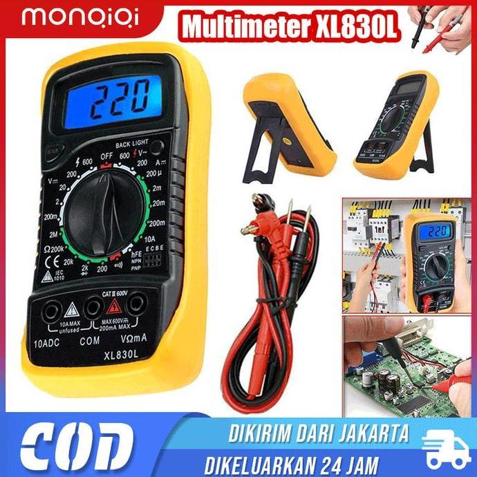 DORMINO Multimeter Digital AC/DC Voltage Tester / Multitester Digital/Avometer Digital XL830L / mult