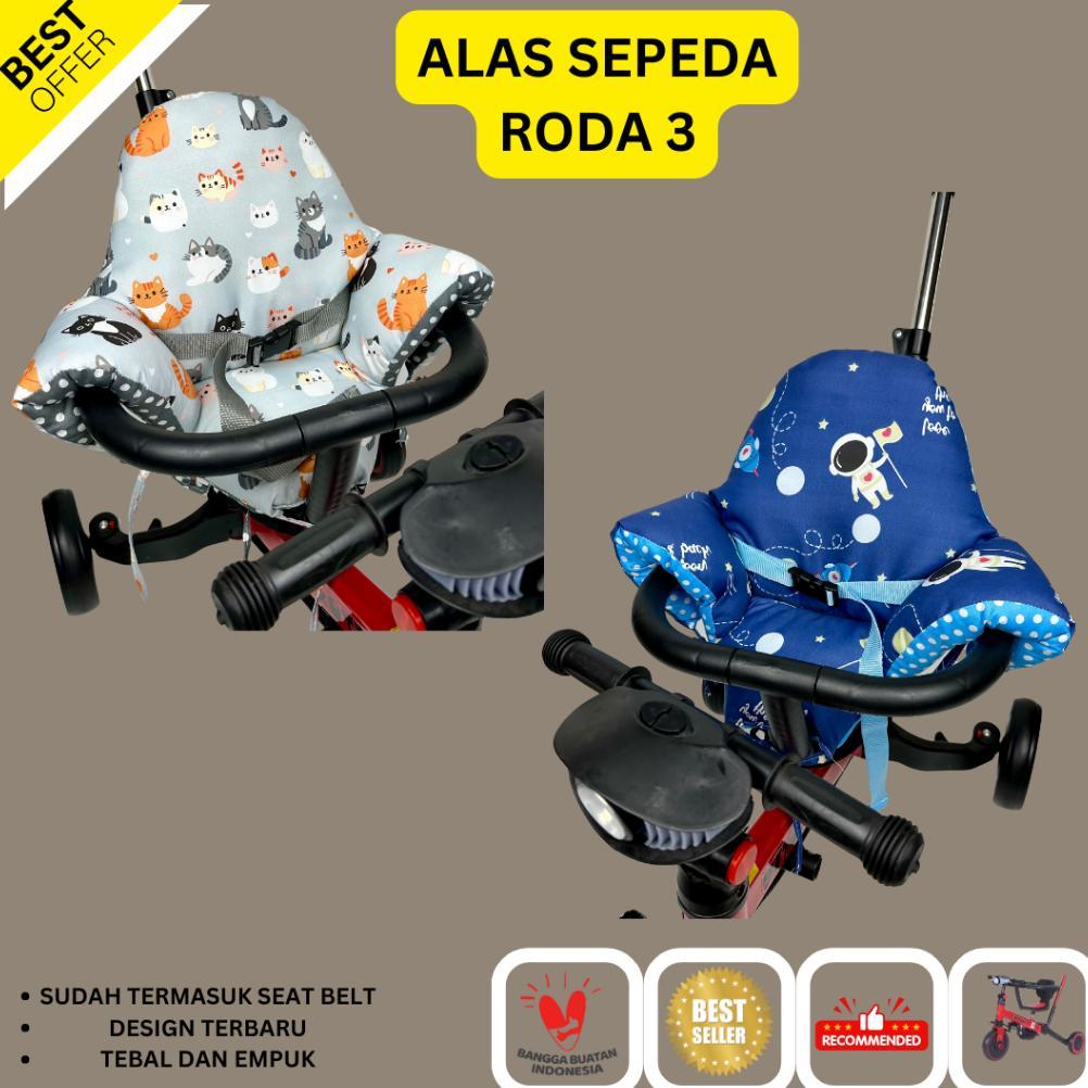 NEW PROMO BESTPROMO alas duduk bayi dan anak sepeda roda tiga segala merk (universal),exotic,pacific