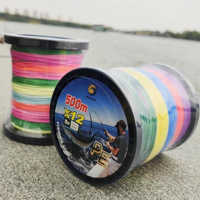 Senar Pe X16 Mancing Laut 500M Kuat Benang Pe X12 Tuna Kerapu Sturgeon