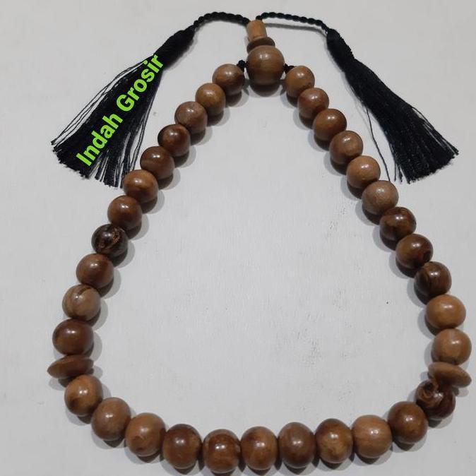 TASBIH KAYU GAHARU WANGI 33BUTIR 12MM 100% NATURAL LJ