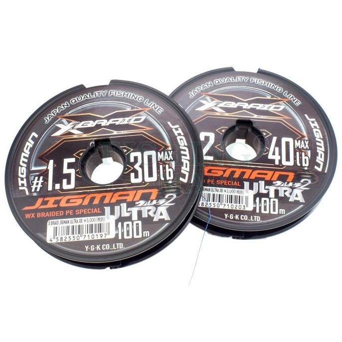 Ygk X-Braid Ultra Jigman X8 Wx Braided Pe 100M Connecting Multi Color