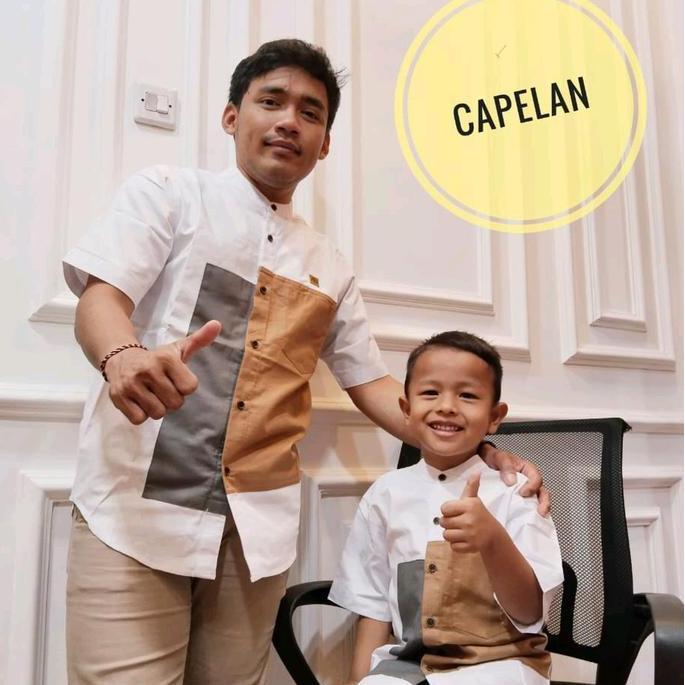 Kurta Kombinasi Couple Ayah dan Anak MS