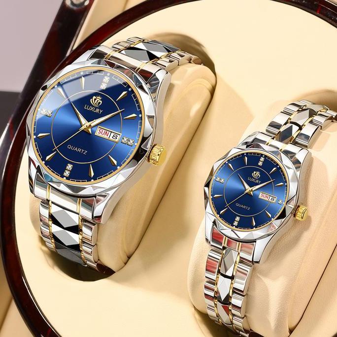 BEST PRICE Jam Tangan Pasangan Pria & Wanita BINBOND - Jam Tangan Full Stainless Steel Tahan Air dan