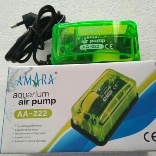 Catbull- Paket Lengkap Aerator Amara 1 Lubang Cabang 2 Output Untuk Aquarium