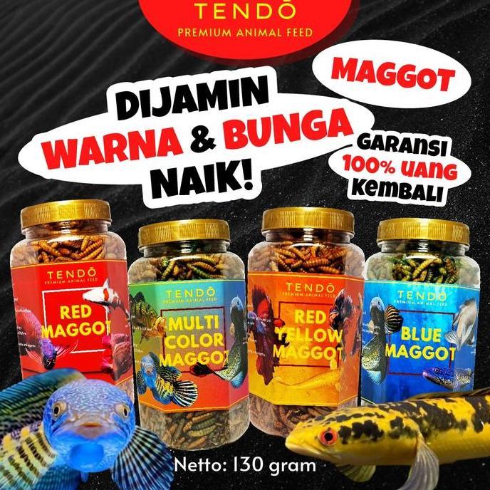 Catbull- Maggot Bsf Maggot Kering Pakan Makanan Ikan Koi Predator Tendo