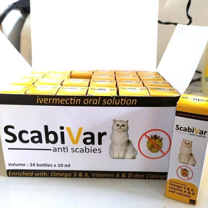 Miaw- Obat Scabies Kucing Oral - Scabivar 10Ml - Obat Kutu Scabies Minum