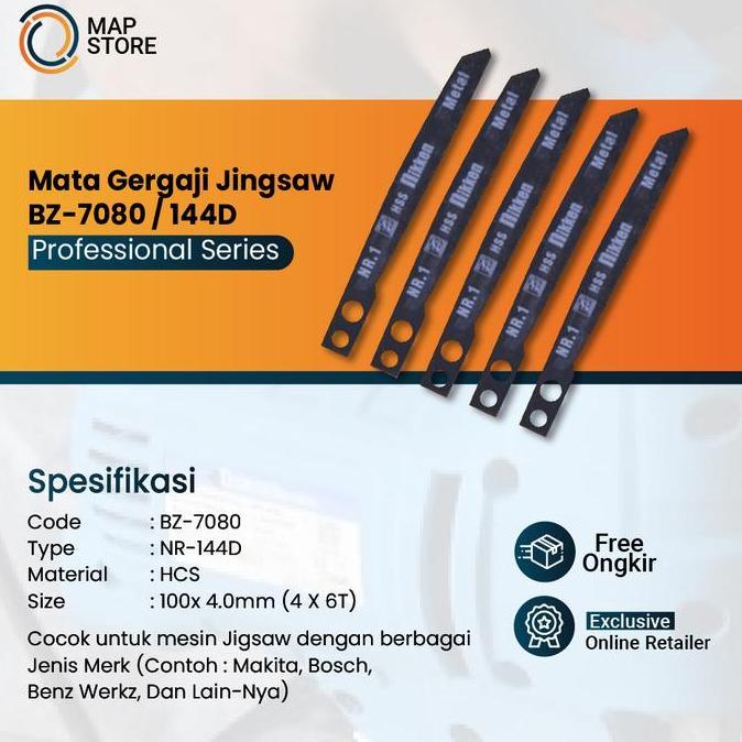 Ironday- Jigsaw Blade Premium 144D / Mata Gergaji By Benz Werkz