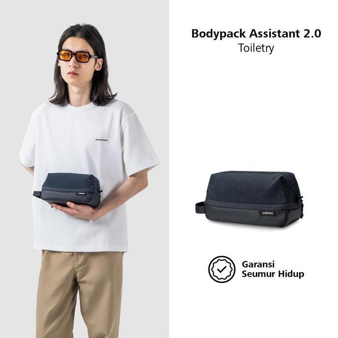 Backpack- Bodypack Assistant 2.0 Toiletry Clutch Pouch Travel Anti Air -  Navy