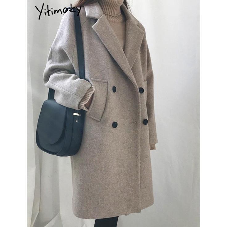 Long Coat Wanita Korea Style / Blazer Wanita Trench Coat Tebal Premium