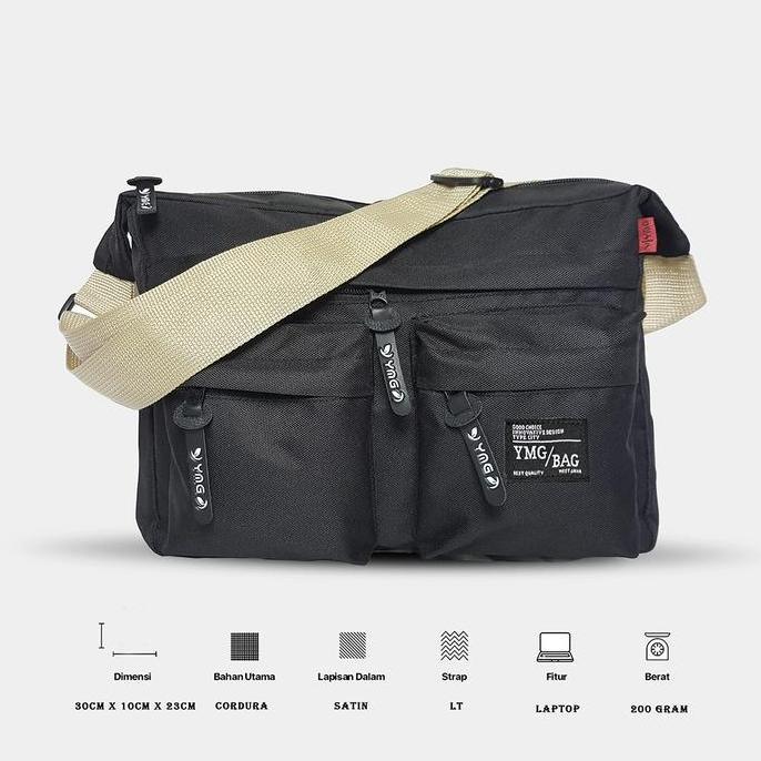 Backpack- Tas Selempang Distro Pria Kanvas Tas Sekolah Kuliah Casual