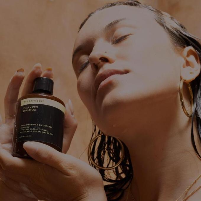 Styling- The Bath Box - Clary Pro Haircare (Rambut Berketombe, Rambut Berminyak, Kulit Kepala Iritas