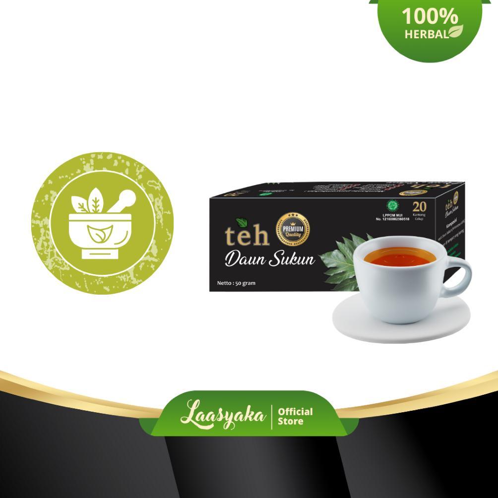 Teh Herbal Daun Sukun PREMIUM Laasyaka Banyak Manfaat Kesehatan