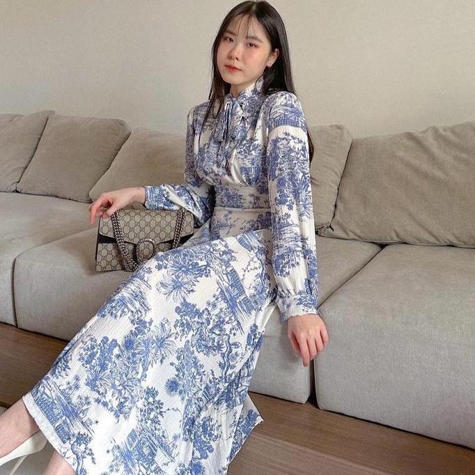 Promo Ibuki Crinkle Midi and Maxi Dress Diskon