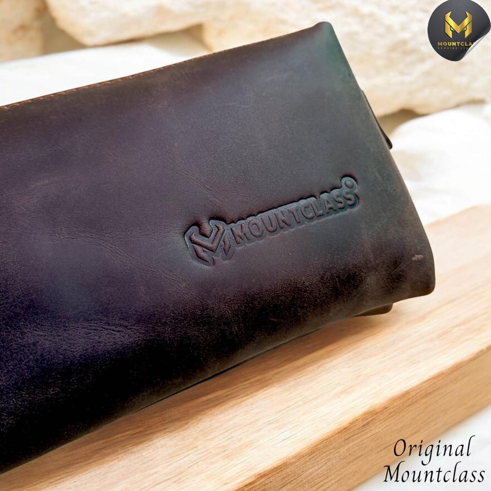 EXCLUSIVE [MOUNTCLASS] TAS TANGAN HANDBAG CLUTCH BAG PRIA WANITA KULIT ASLI BRANDED ORIGINAL 100% TE