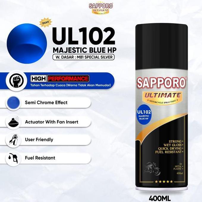 Cat- Sapporo Ultimate Ul 102 Majestic Blue Hp / Sapporo Spray / Cat Semprot