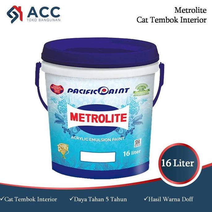 Cat- Cat Tembok & Plafon Metrolite Putih 20Kg
