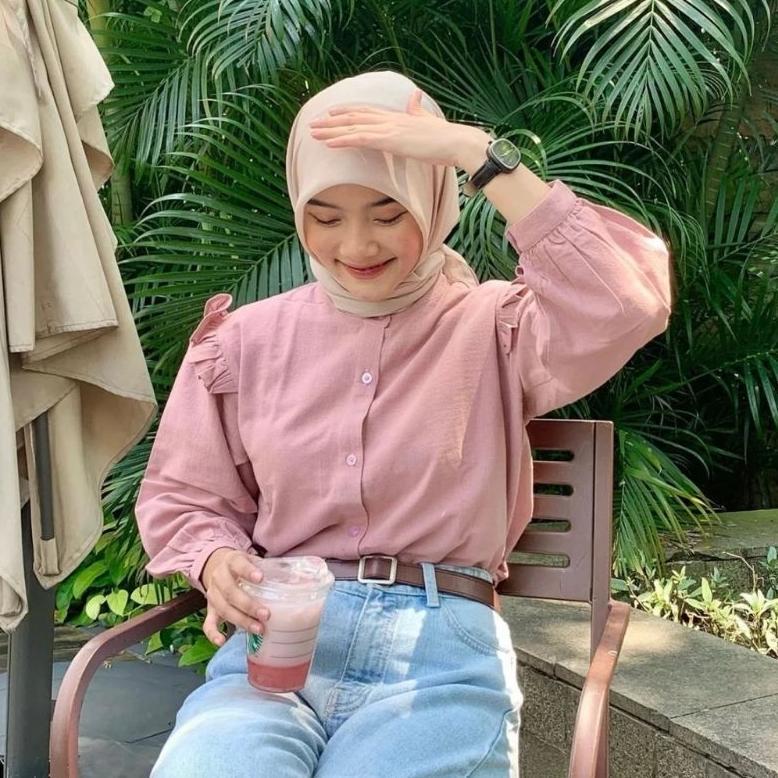 HOT SALE RX FASHION - YURIM RUFFLE BLOUSE KATUN TWISTCONE / CLAIRE TOP RUFFLE / RUBI TOP BLOUSE  /  