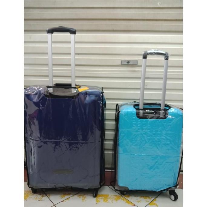 Instancodbisa- Cover Koper Sarung Pelindung Plastik Mika Transparant Ukuran 24 Inch