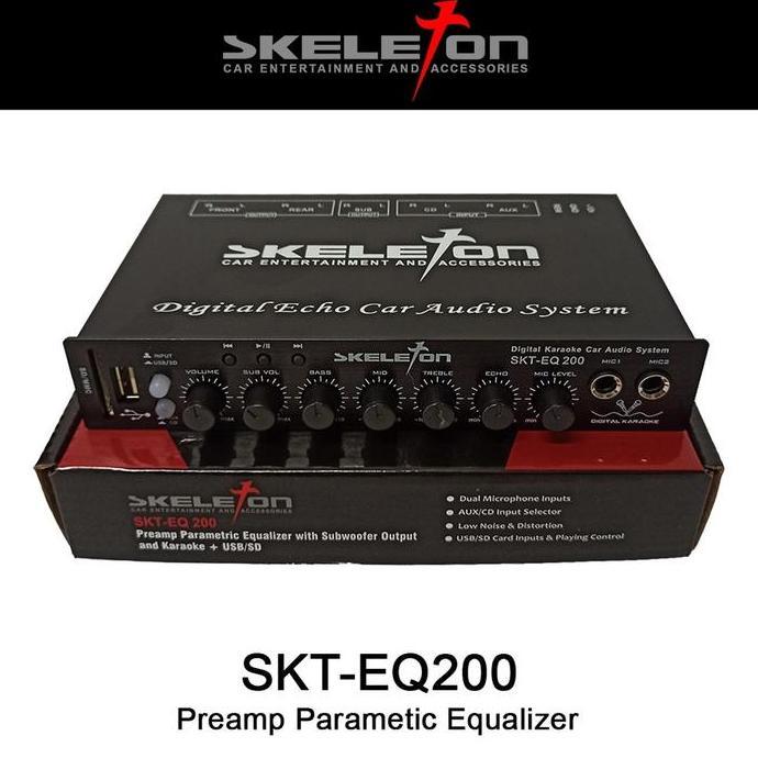 DE54 >> Parametrik Equalizer Mobil - Skeleton Parametric Equalizer - SKT-EQ200