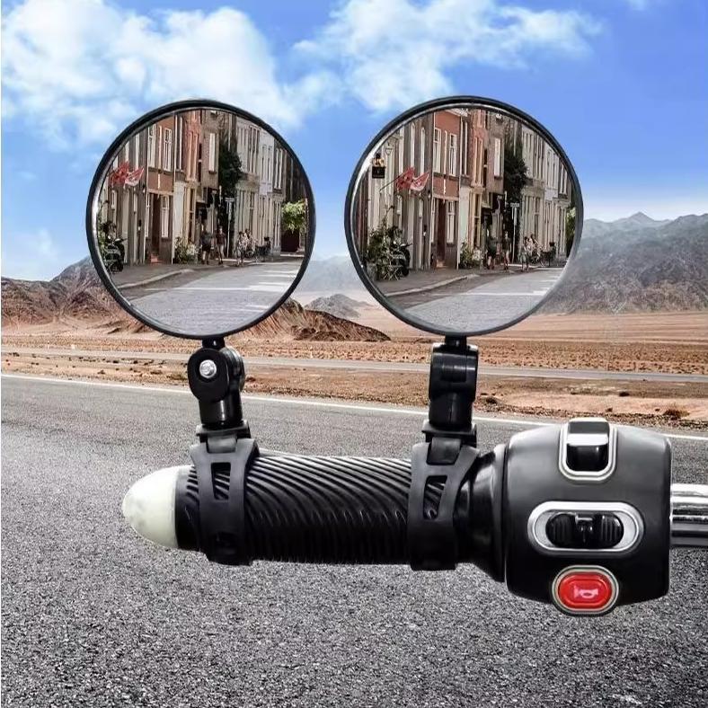 Gratis Ongkir Kaca Spion Belakang Sepeda Motor Dan Sepeda, Tidak Perlu Instalasi, Kaca Spion Cembung