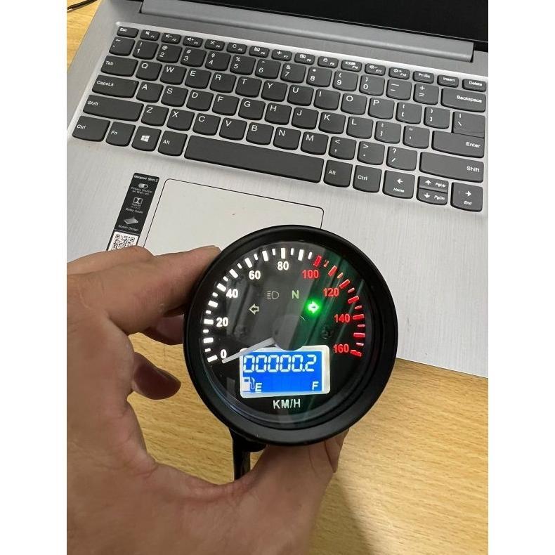 Terbaru Speedometer Kilometer Universal Digital Cb Tiger Rxking Megapro Vixion Motor Model Bulat Hit