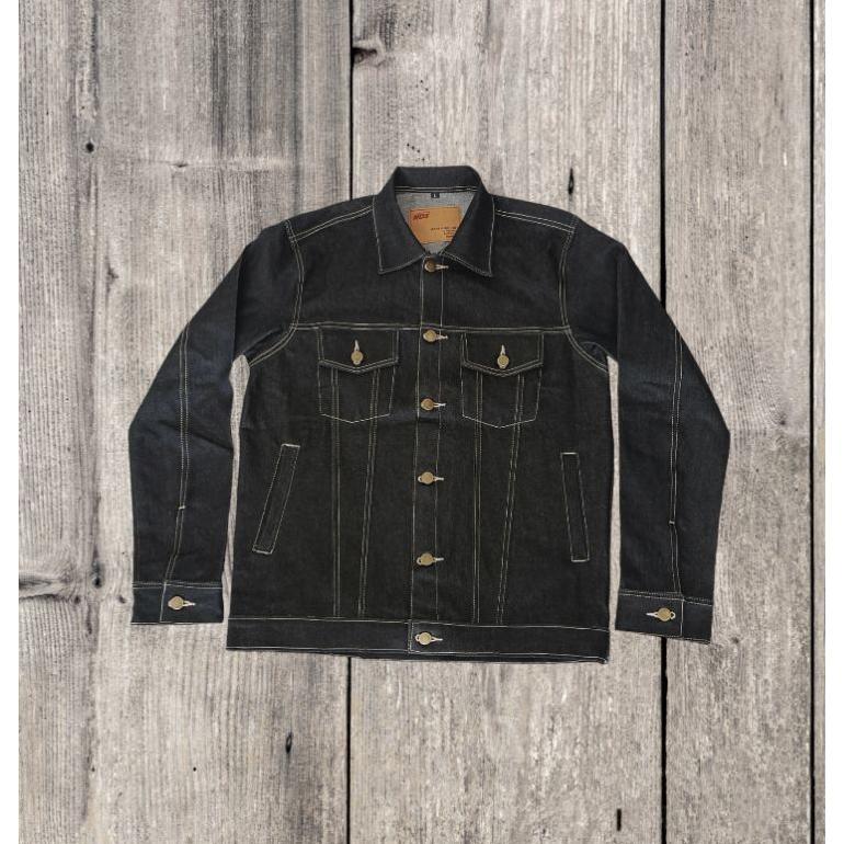 NEW JACKET BLACK 14 oz ( RAW DENIM)