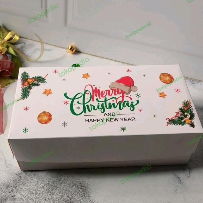 :::::::] box christmas 22x12x7, dus brownies,dus kue natal,dus natal/box natal