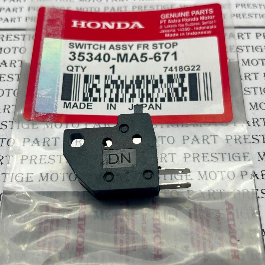 Cuci Gudang  35340-Ma5-671 Sw,Assy Fr.Stop Switch Rem Depan Beat, Scoopy, Supra, Genio, Kharisma Ori