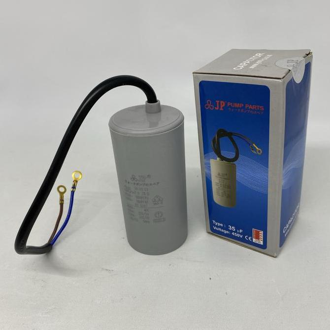 ,,,,,,,] kapasitor 35 mf uf JP 450 V Model bulat kabel kondensator capacitor