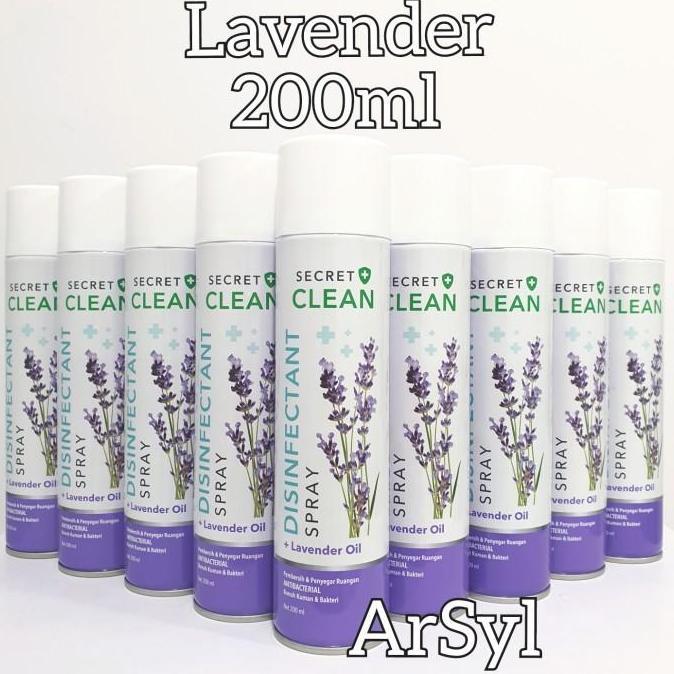 Gohead- Secret Clean Disinfektan Spray 200Ml - Lavender Oil