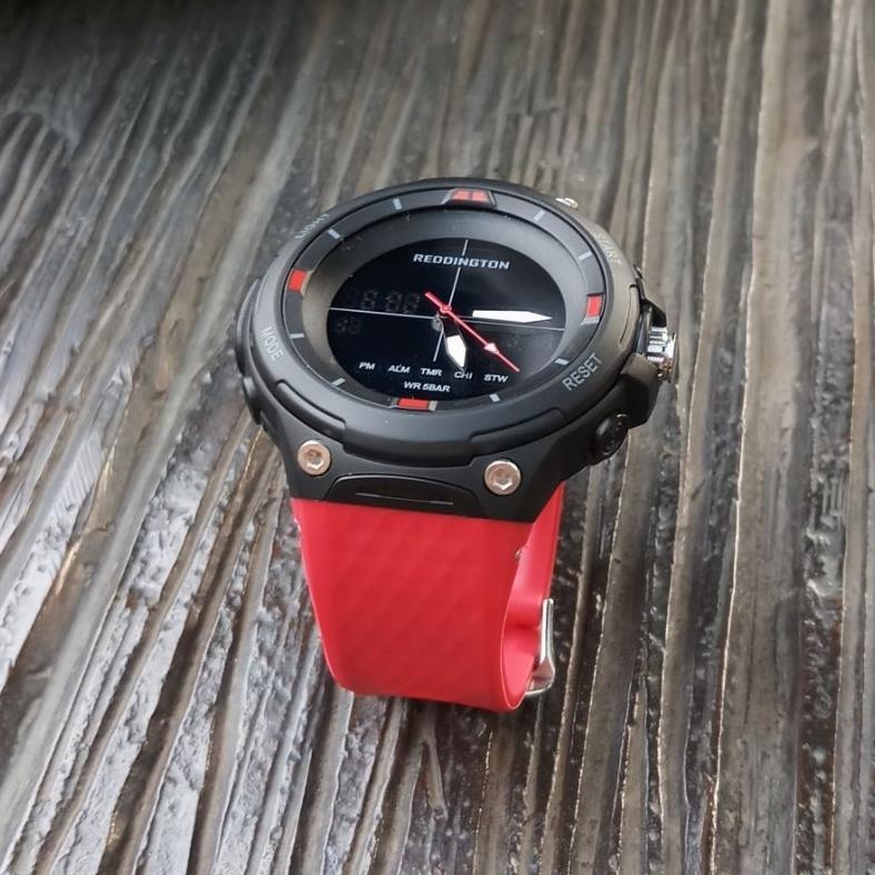 HEMAT JAM TANGAN PRIA ANALOG-DIGITAL ORIGINAL REDDINGTON R6003 TALI KARET