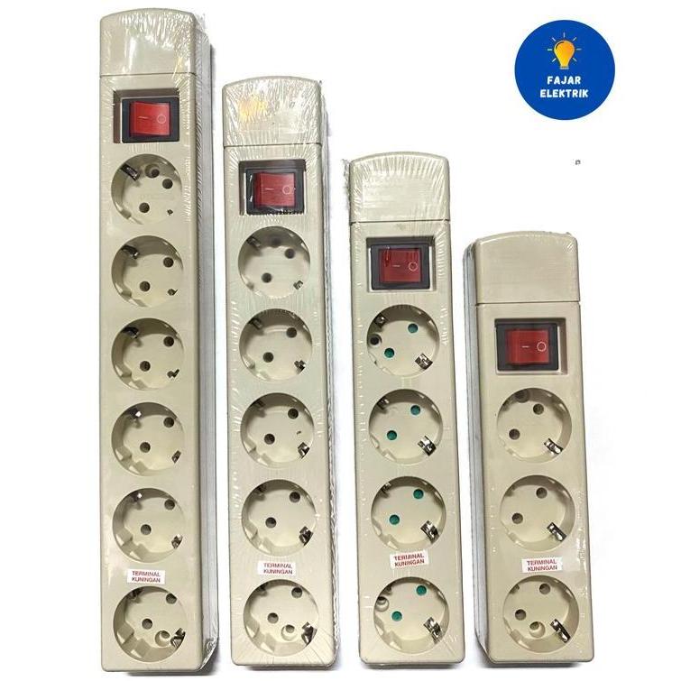 Panelfiks- Uticon Stop Kontak Saklar 3 4 5 6 Lubang / Stopkontak + Saklar Uticon
