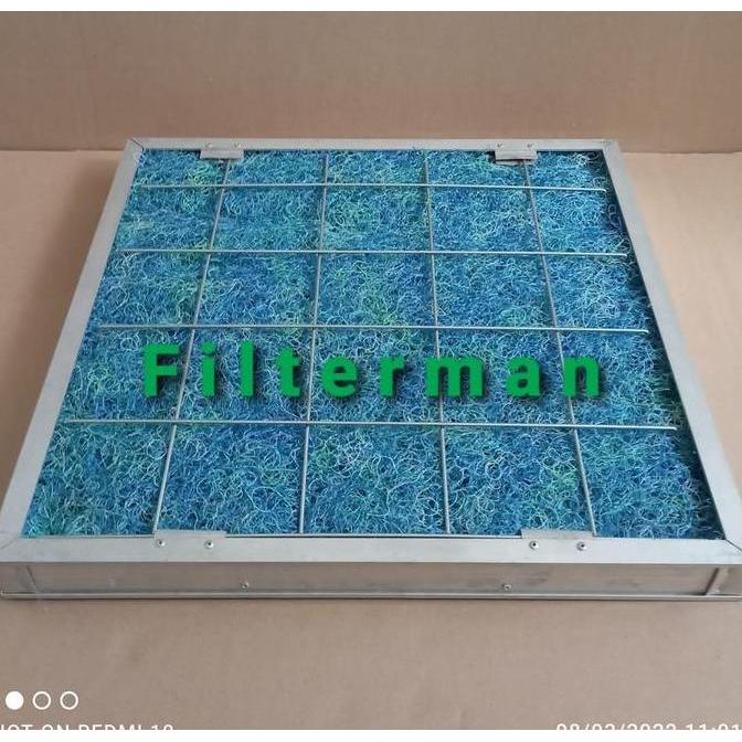 Saringan Udara AHU HVAC Air Filter G4 Poly Yarn Depth-Web Washable Panel Frame