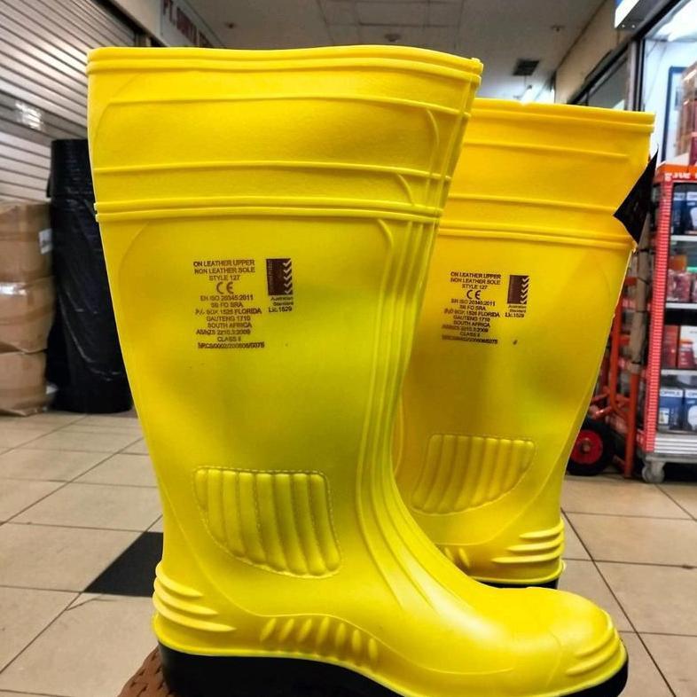 PROMO TERBARU Sepatu Safety Boots Wayna Inyati 1278 / Safety Shoes Wayna Inyati 1278 Rubber Boots Or