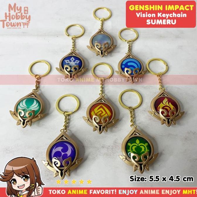 Gantungan Kunci Vision Genshin Impact Sumeru Glow In The Dark