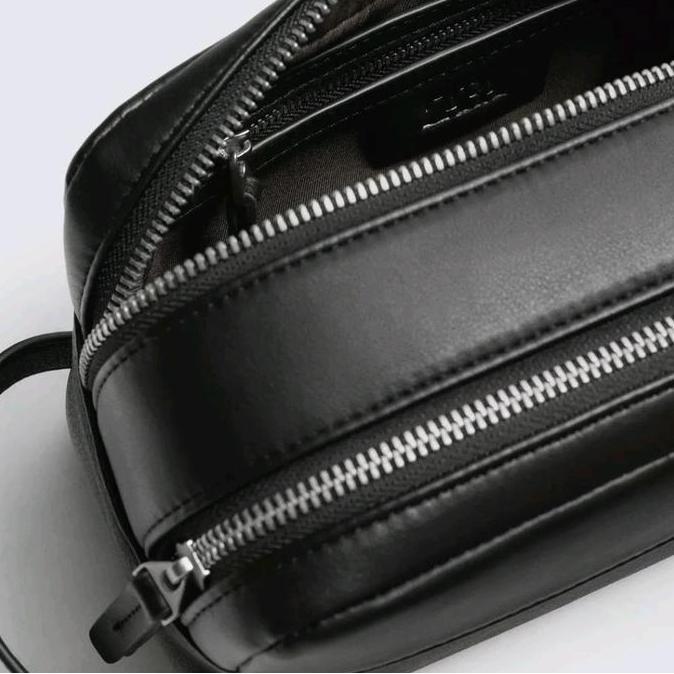 Pouch Bag Zara Clutch Pria Hitam Original Store MM