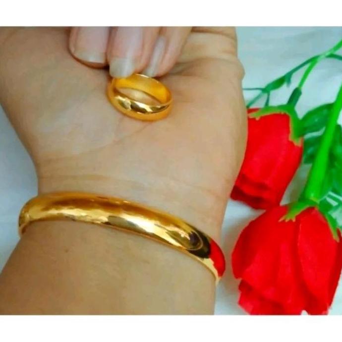 gelang tangan wanita free cincin terbuat dari coin logam asli edisi tahun 1991-1994 anti luntur anti