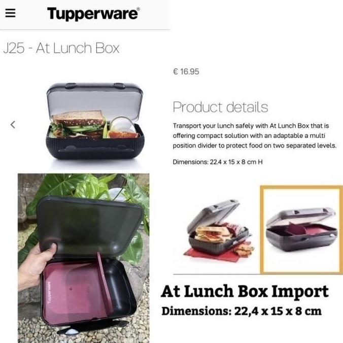 Kotak Makan Tupperware Wadah Bekal