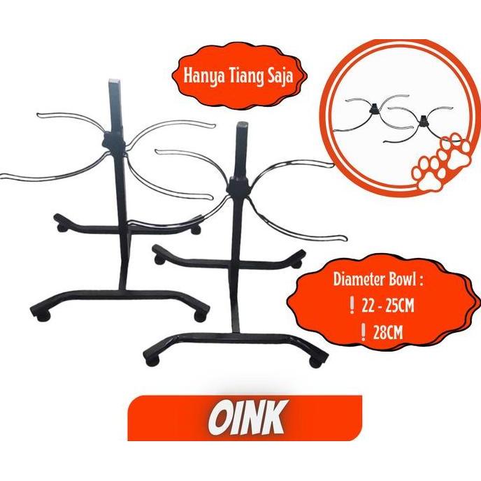 Tiang tempat makan anjing adjustable octagon Good Quality