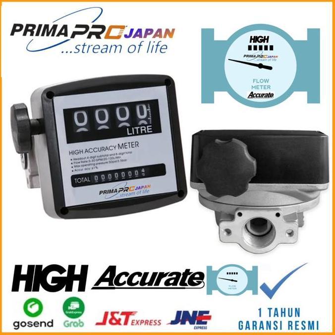 Daeloos - flow meter solar 1 inch Flow meter solar 4 Digit Flo meter solar Litre