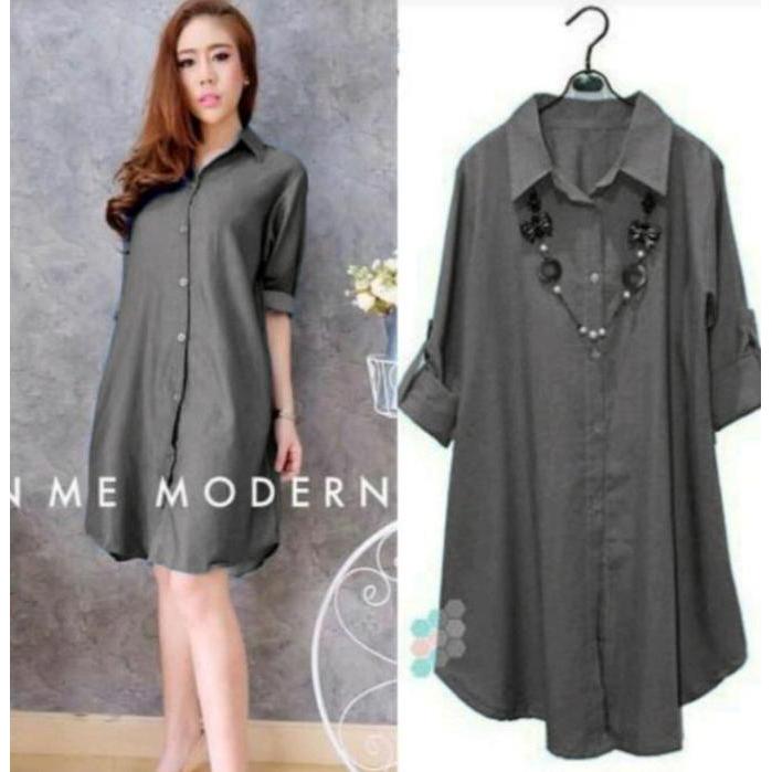 DV263 - Longtop Polos / Baju Tunik Dewasa Terbaru Kekinian / Baju Tunik Wanita / Baju Wanita Model B